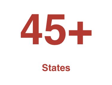 45 states  